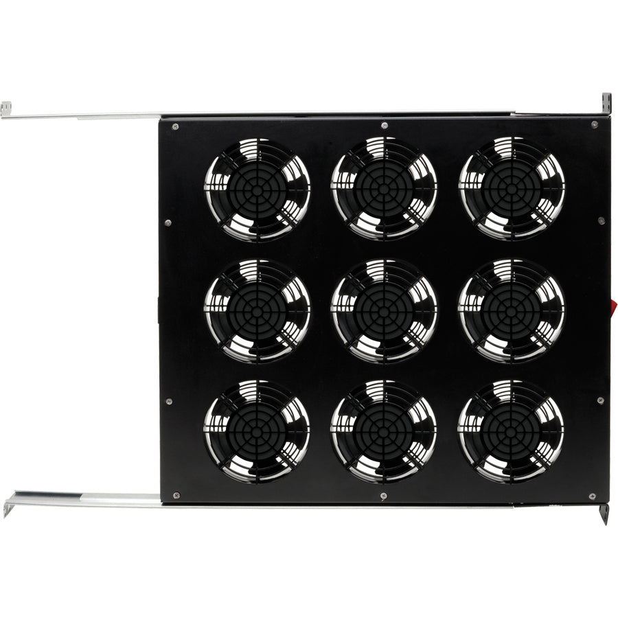 Tripp Lite Fan Tray for 19in Racks, 9 120V Fans 576 CFM C14 Inlet 1URM