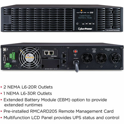 CyberPower OL3000RTXL2UHVN Smart App Online UPS Systems