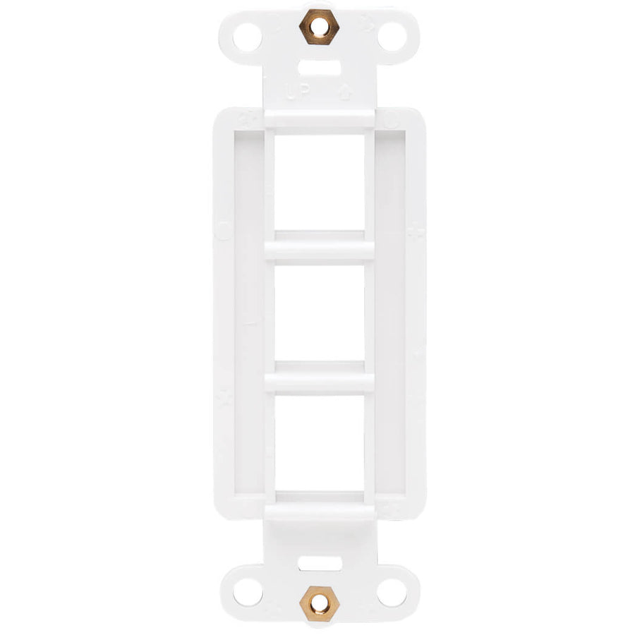 Tripp Lite Center Plate Insert, Decora Style - Vertical, 3 Ports