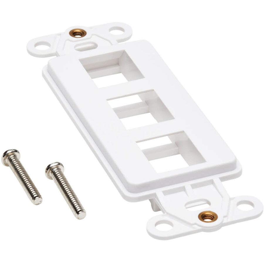 Tripp Lite Center Plate Insert, Decora Style - Vertical, 3 Ports