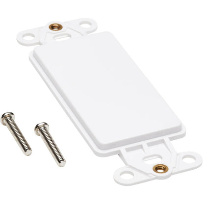 Tripp Lite Center Plate Insert, Decora Style - Vertical, Blank