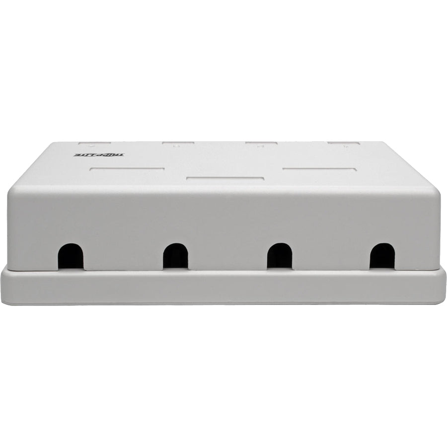 Tripp Lite Cat6 Surface-Mount Box 4-Port Unshielded 110 IDC Punchdown RJ45