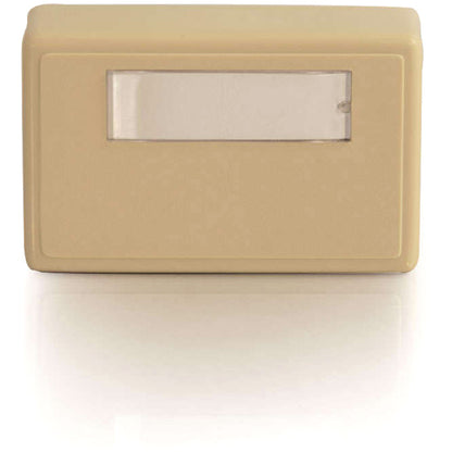 C2G 1-Port Keystone Jack Surface Mount Box - Ivory