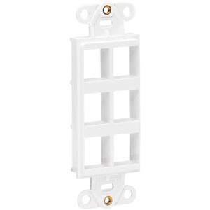 Tripp Lite Center Plate Insert, Decora Style - Vertical, 6 Ports