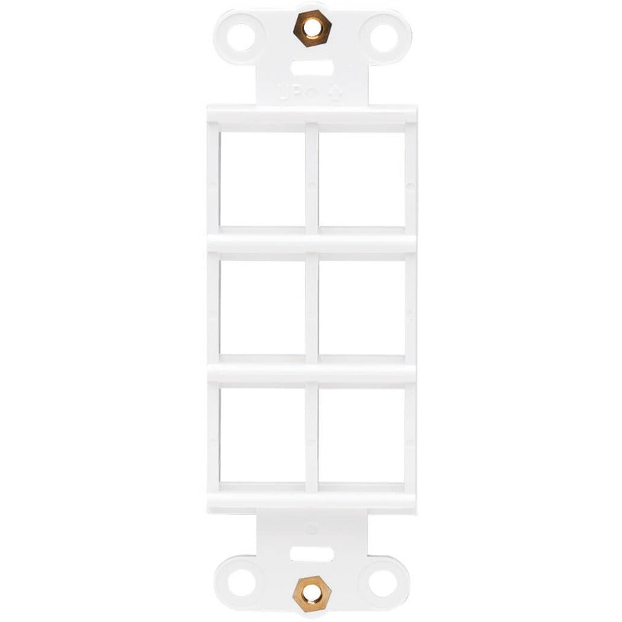 Tripp Lite Center Plate Insert, Decora Style - Vertical, 6 Ports