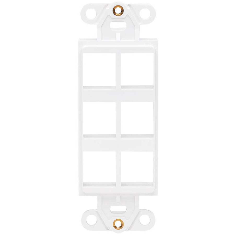 Tripp Lite Center Plate Insert, Decora Style - Vertical, 6 Ports