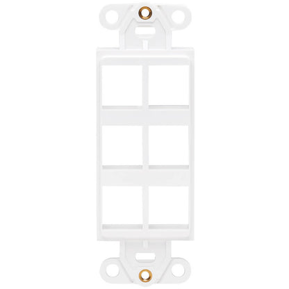 Tripp Lite Center Plate Insert, Decora Style - Vertical, 6 Ports