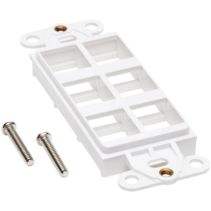 Tripp Lite Center Plate Insert, Decora Style - Vertical, 6 Ports
