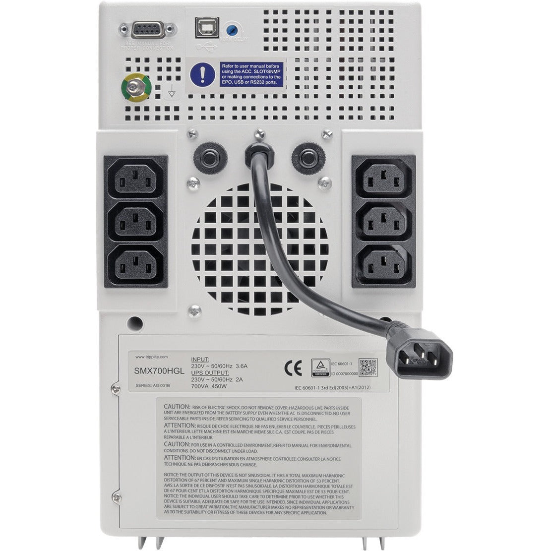 Tripp Lite 700VA 450W 230V Lithium Ion UPS Smart Tower Hospital Medical