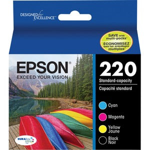 Epson DURABrite Ultra 220 Original Ink Cartridge - Combo Pack - Black, Cyan, Magenta, Yellow