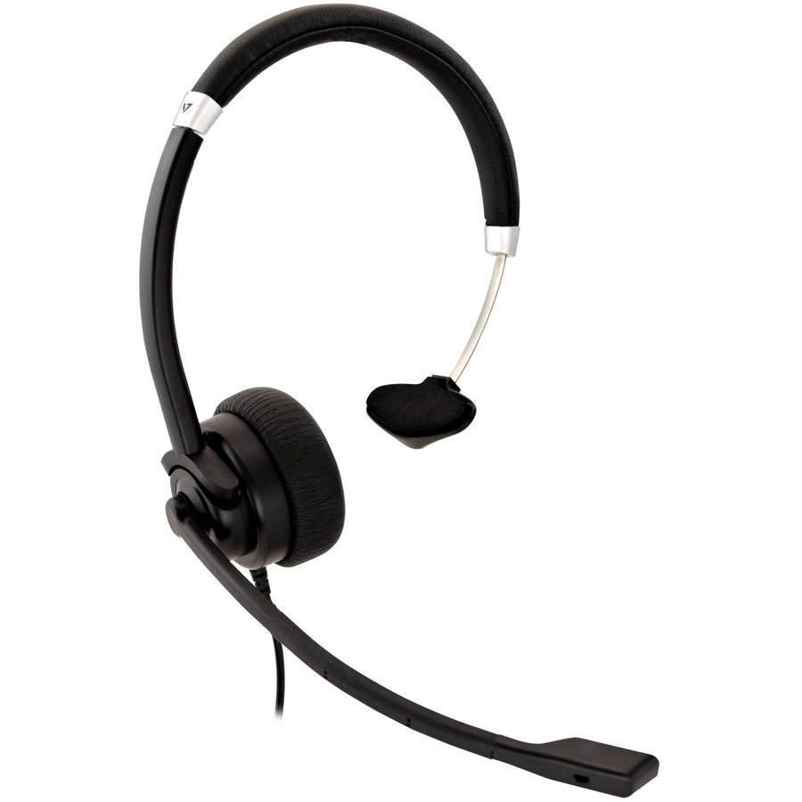 V7 Deluxe USB Mono Headset with Boom Mic