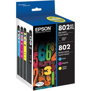 Epson DURABrite Ultra 802XL Original Ink Cartridge - Combo Pack - Black, Cyan, Magenta, Yellow