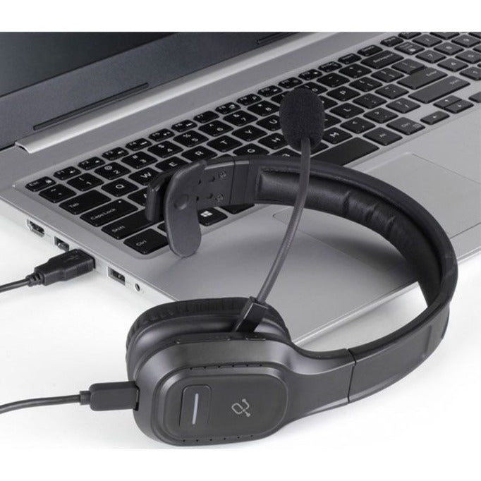 Aluratek Bluetooth Wireless Headset with Noise Cancelling Boom Microphone