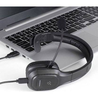 Aluratek Bluetooth Wireless Headset with Noise Cancelling Boom Microphone