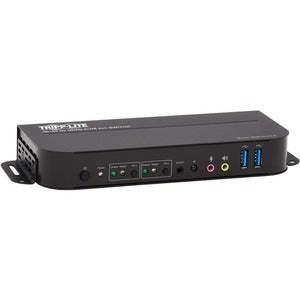 Tripp Lite HDMI USB KVM Switch 2-Port 4K 60Hz HDR HDCP 2.2 IR USB Cables