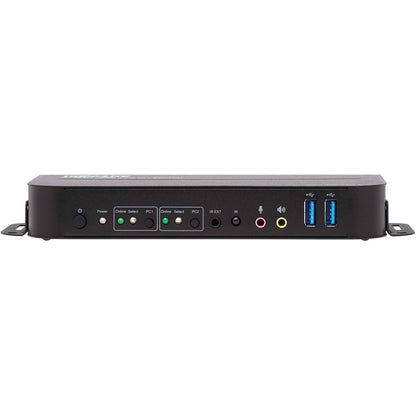 Tripp Lite HDMI USB KVM Switch 2-Port 4K 60Hz HDR HDCP 2.2 IR USB Cables