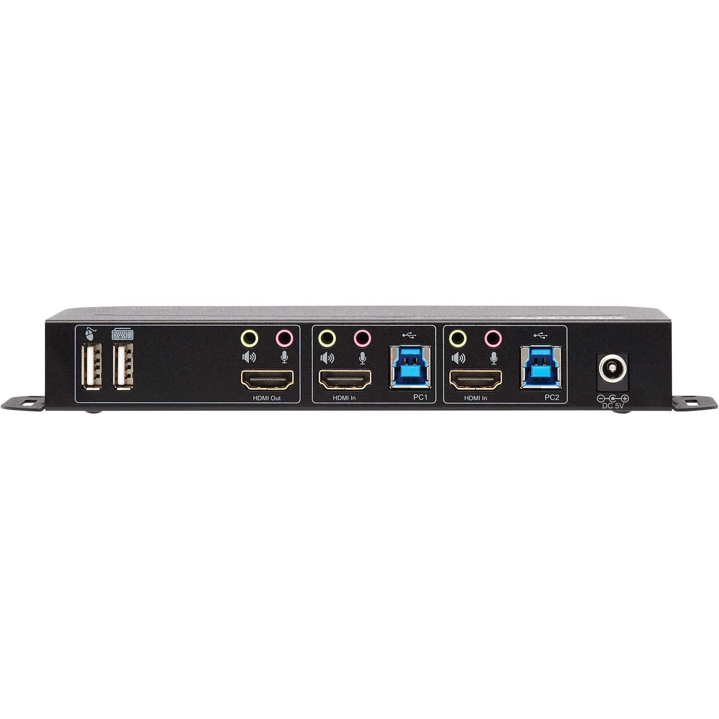 Tripp Lite HDMI USB KVM Switch 2-Port 4K 60Hz HDR HDCP 2.2 IR USB Cables