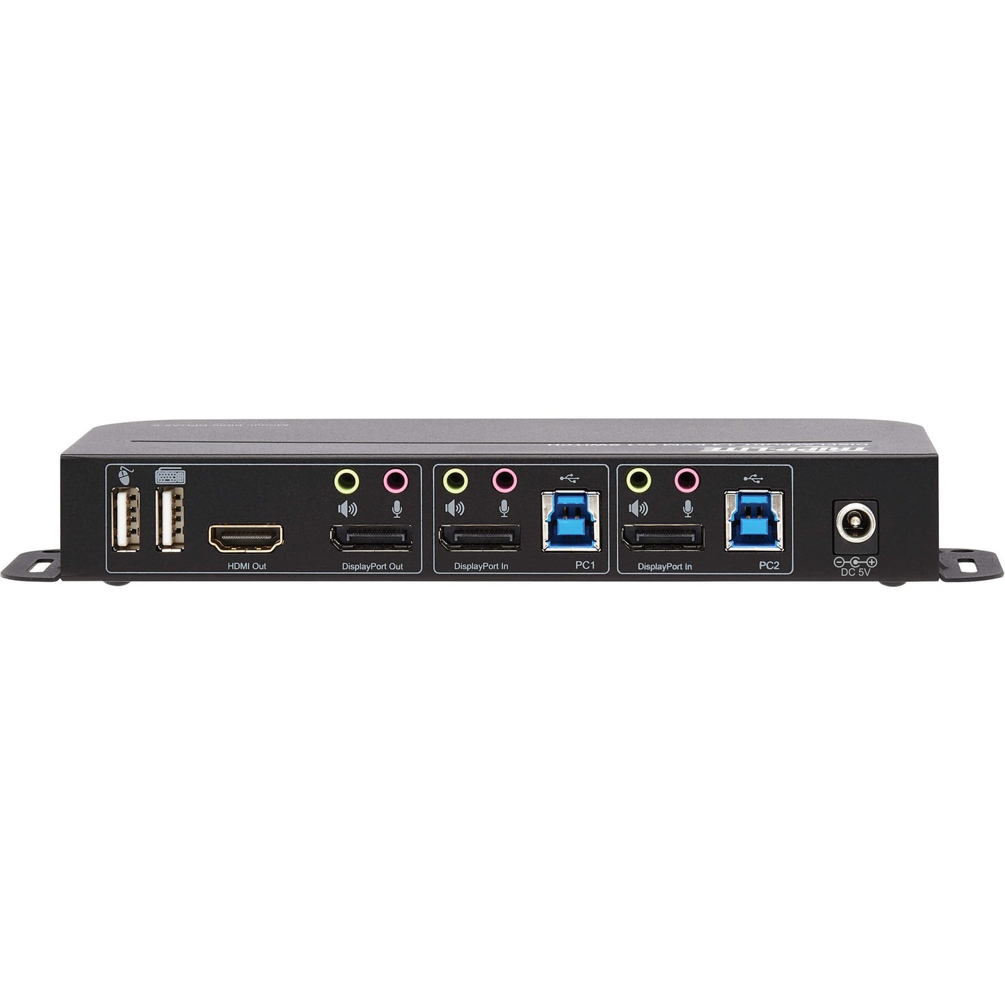 Tripp Lite DisplayPort USB KVM Switch 2-Port 4K 60Hz HDR DP 1.4 USB Cables