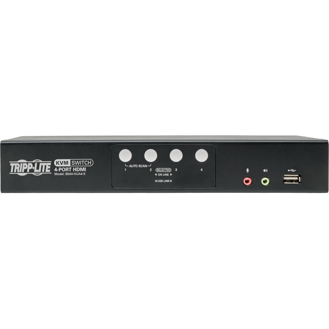 Tripp Lite 4-Port HDMI/USB KVM Switch with Audio/Video and USB Peripheral Sharing