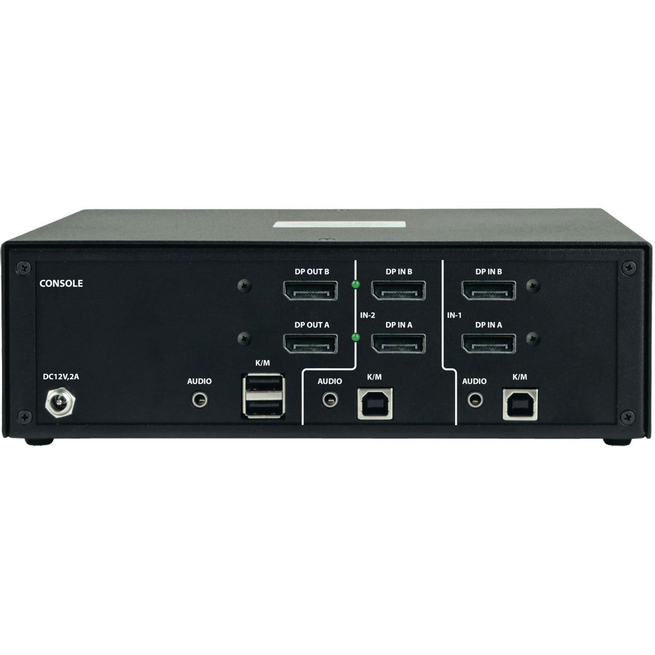 Tripp Lite Secure KVM Switch 2-Port Dual-Monitor DisplayPort 4K NIAP TAA