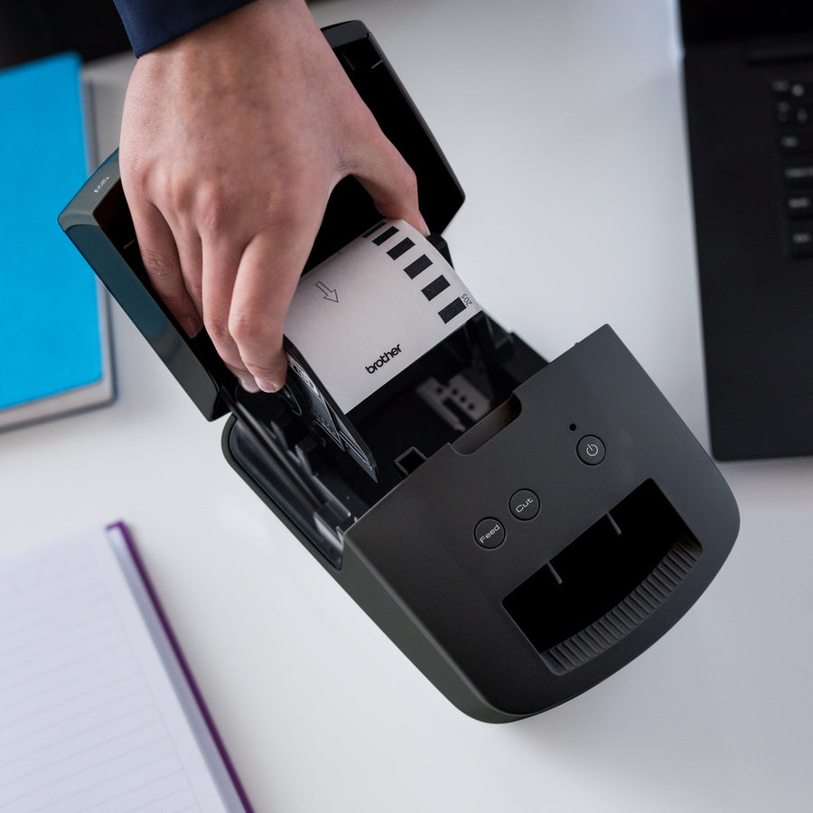 Brother QL-600 Desktop Direct Thermal Printer - Monochrome - Label Print - USB