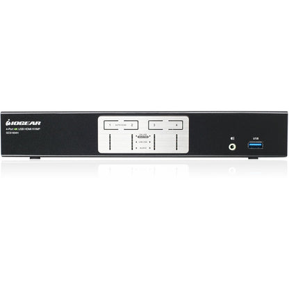 IOGEAR 4-Port 4K KVMP Switch with HDMI Connection, USB 3.0 Hub, and Audio (TAA)