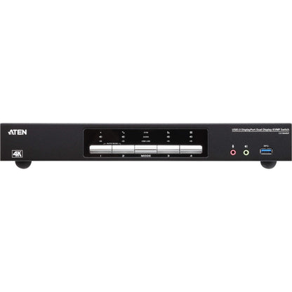 ATEN 4-Port USB 3.0 4K DisplayPort Dual Display KVMP Switch-TAA Compliant