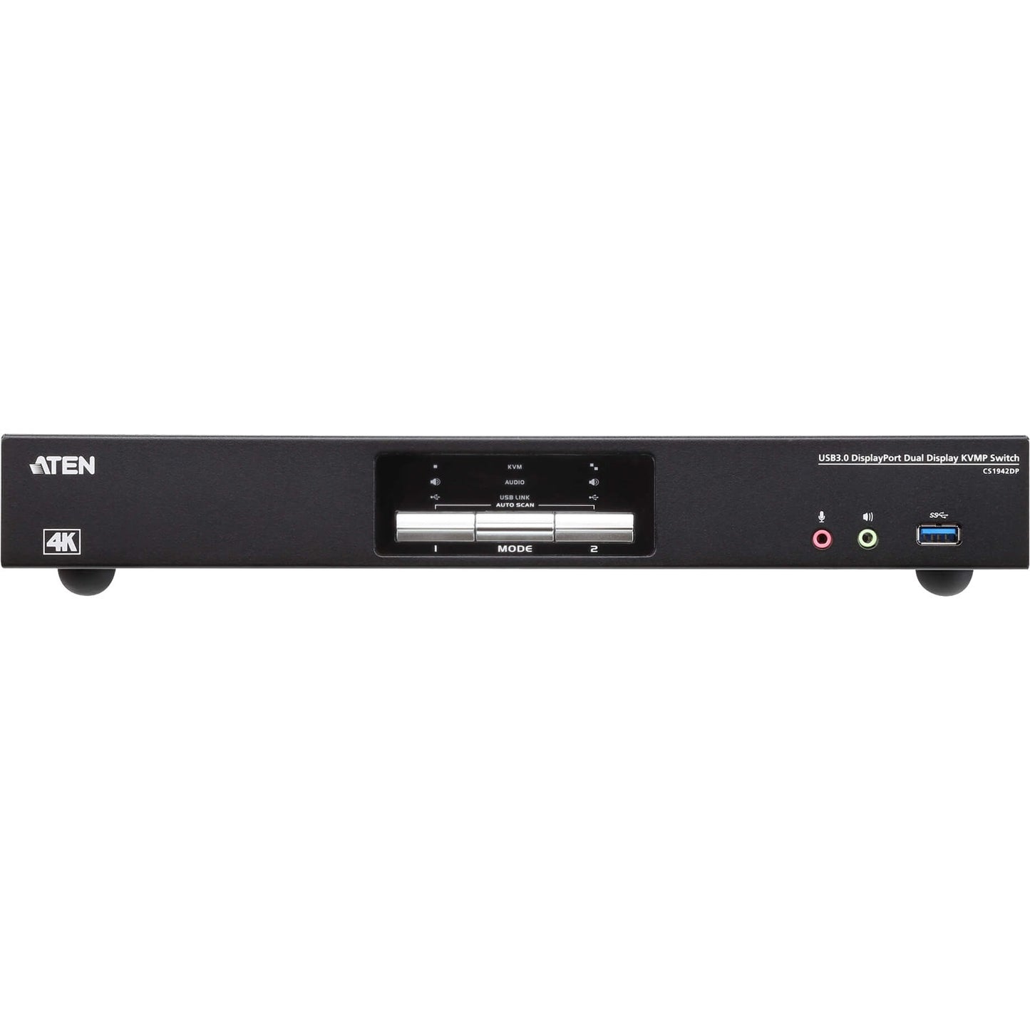 ATEN 2-Port USB 3.0 4K DisplayPort Dual Display KVMP Switch-TAA Compliant