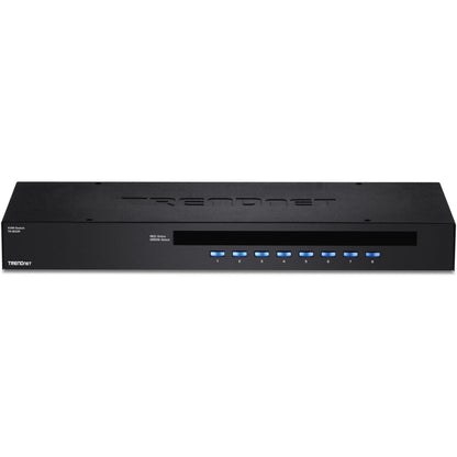 TRENDnet 8-Port USB/PS2 Rack Mount KVM Switch, TK-803R, VGA & USB Connection, Supports USB & PS/2 Connections, Device Monitoring, Auto Scan, Audible Feedback, Control up to 8 Computers/Servers
