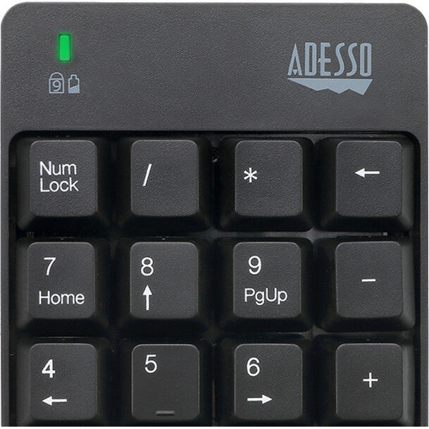 Adesso WKB-6010UB - Wireless Spill Resistant 18-Key Numeric Keypad