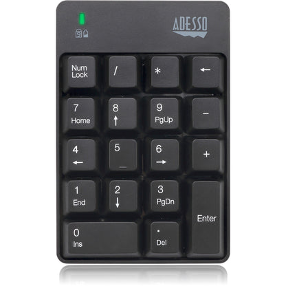 Adesso WKB-6010UB - Wireless Spill Resistant 18-Key Numeric Keypad