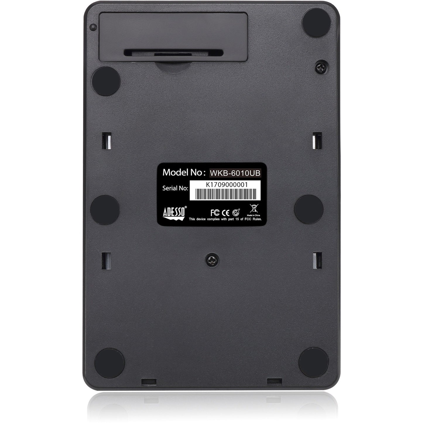 Adesso WKB-6010UB - Wireless Spill Resistant 18-Key Numeric Keypad
