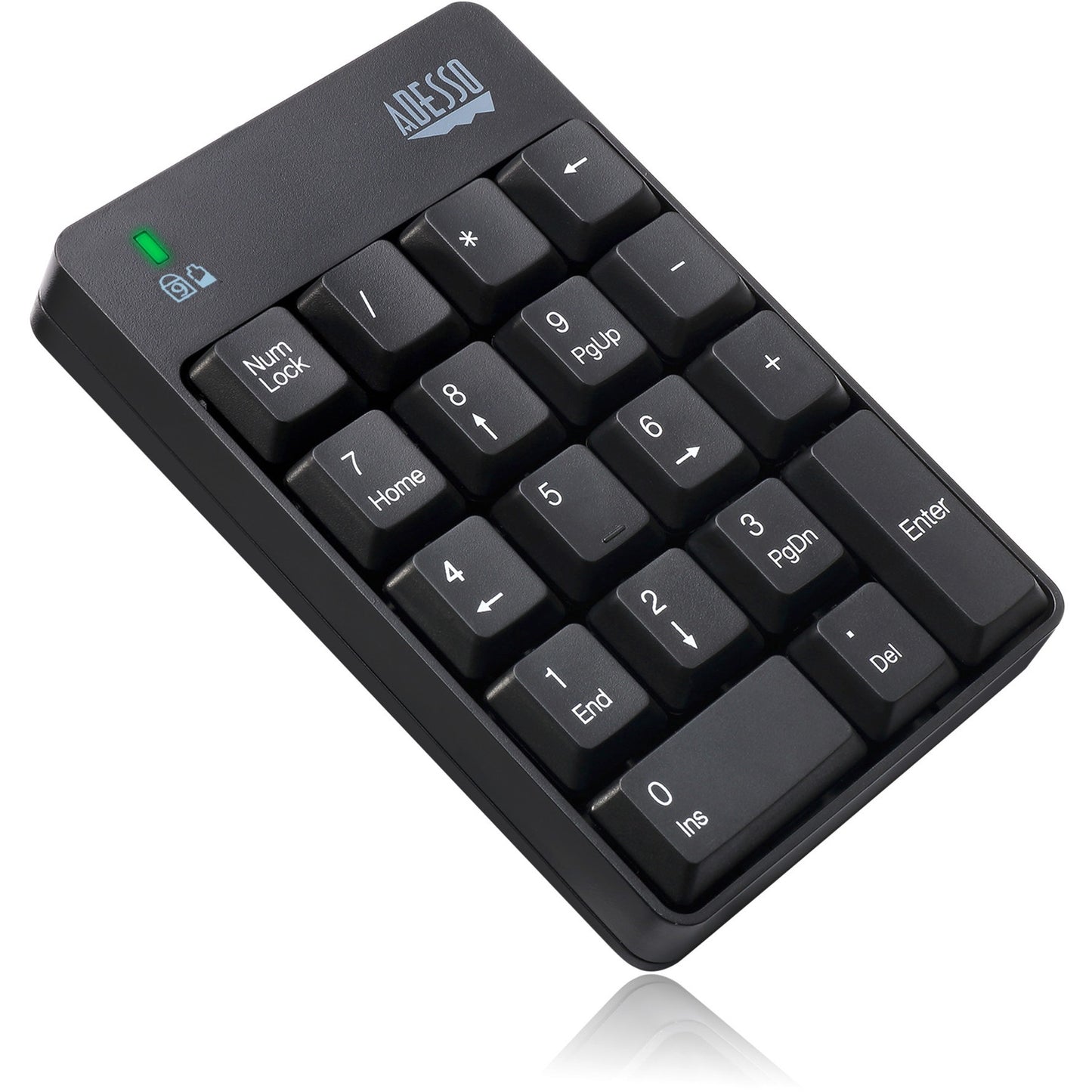 Adesso WKB-6010UB - Wireless Spill Resistant 18-Key Numeric Keypad