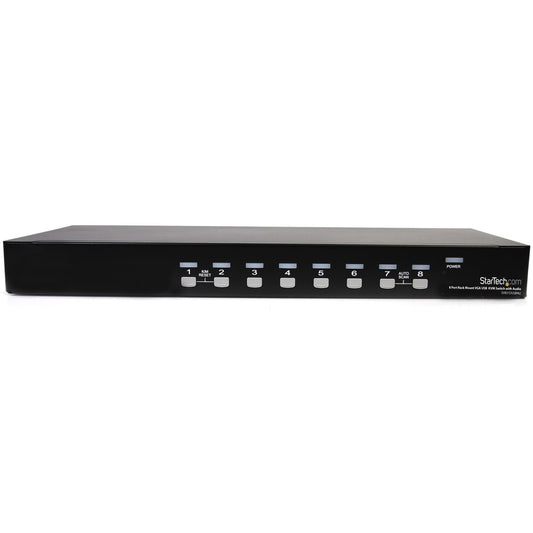 StarTech.com 8 Port Rackmount USB VGA KVM Switch w/ Audio