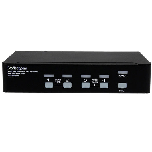 StarTech.com StarTech.com 4 Port High Resolution USB DVI Dual Link KVM Switch with Audio
