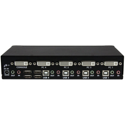 StarTech.com StarTech.com 4 Port High Resolution USB DVI Dual Link KVM Switch with Audio