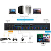Full HD Quad-View 1080p HDMI KVM Switch MultiView Processor - TAA Compliant