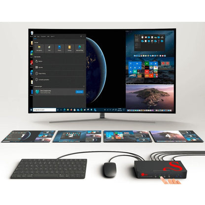 Full HD Quad-View 1080p HDMI KVM Switch MultiView Processor - TAA Compliant