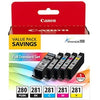 Canon PGI-280/CLI-281 Original Ink Cartridge - Value Pack - Pigment Black, Black, Cyan, Yellow, Magenta