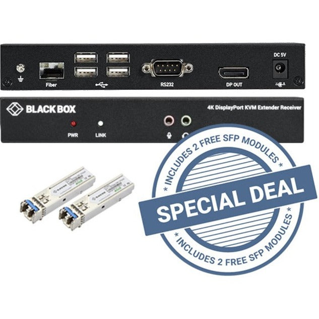 Black Box KVXLCDPF-100 KVM Console/Extender