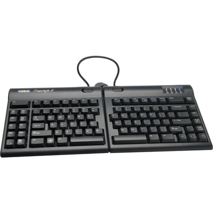 Kinesis Freestyle2 Blue, Bluetooth Multichannel&trade; Keyboard For Pc