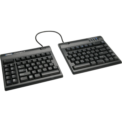 Kinesis Freestyle2 Blue, Bluetooth Multichannel&trade; Keyboard For Pc