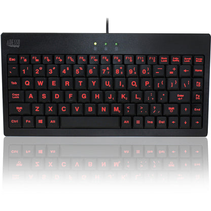 Adesso 3-Color Illuminated Mini Keyboard