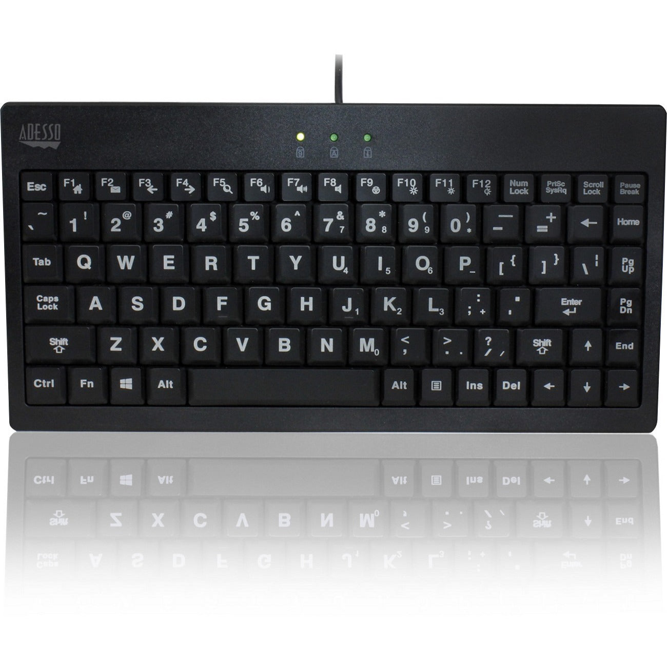 Adesso 3-Color Illuminated Mini Keyboard