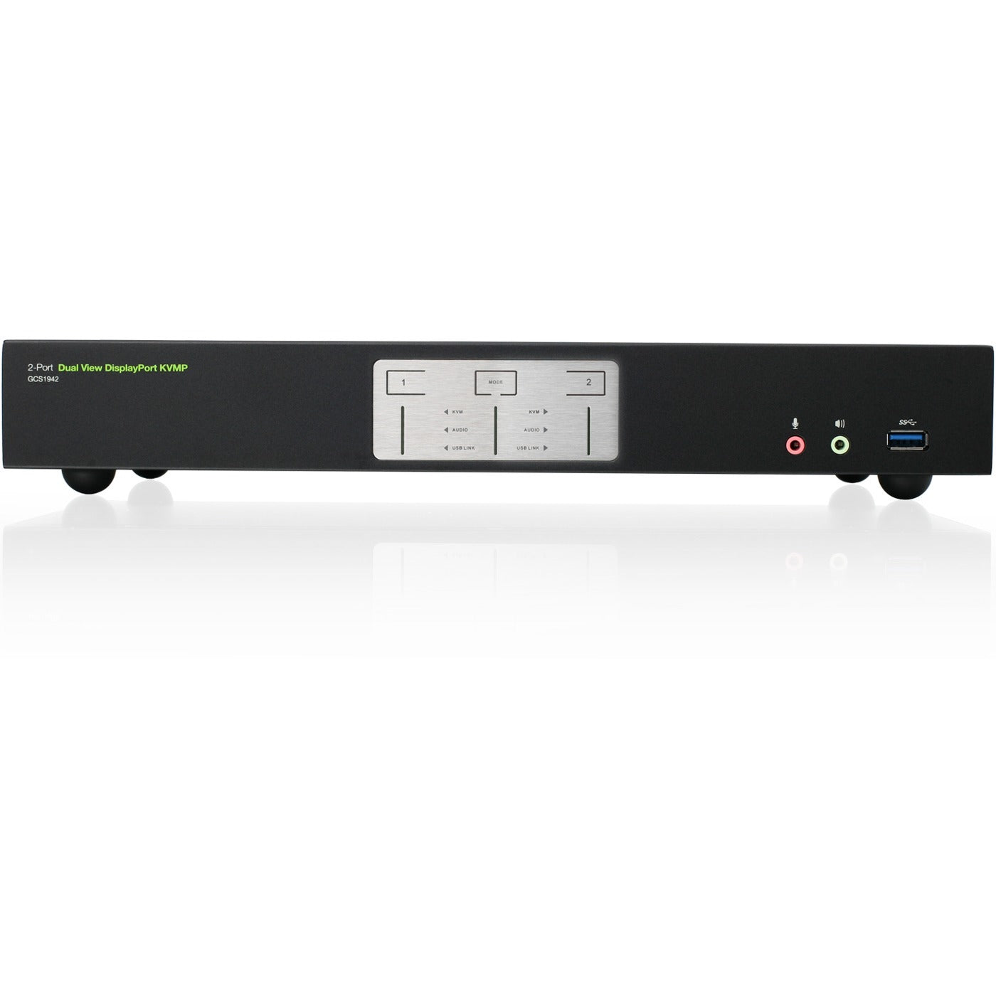 IOGEAR 2-Port 4K Dual View DisplayPort KVMP with USB 3.0 Hub and Audio (TAA)
