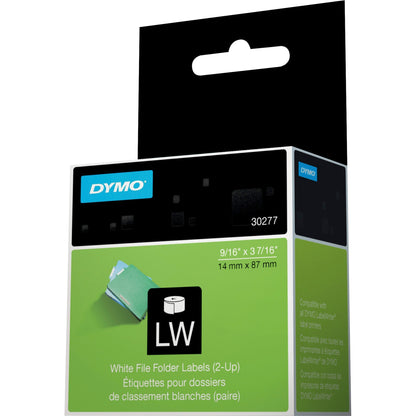 Dymo White 2-Up File Folder Labels