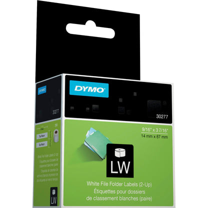 Dymo White 2-Up File Folder Labels