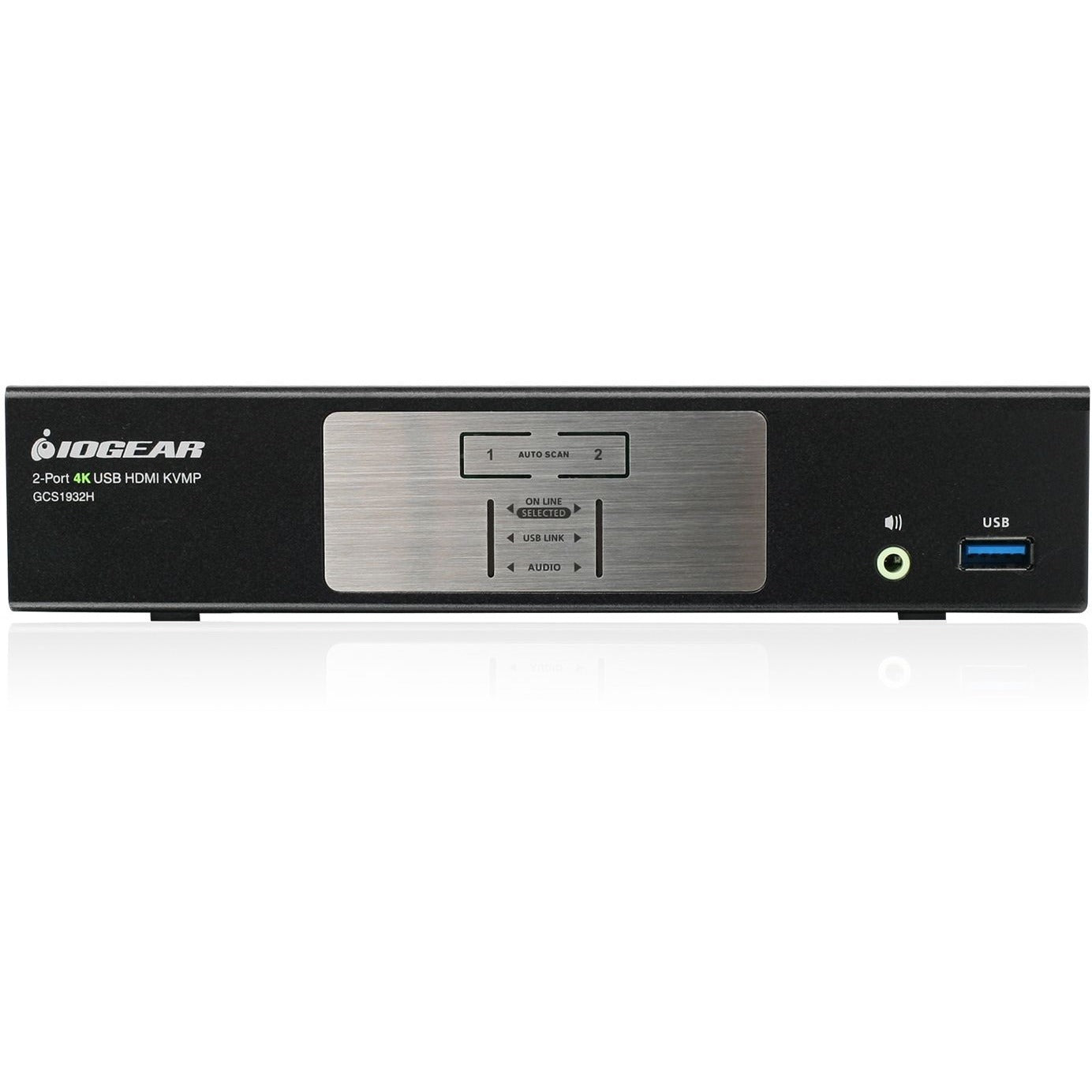 IOGEAR 2-Port 4K KVMP Switch with HDMI Connection, USB 3.0 Hub, and Audio (TAA)