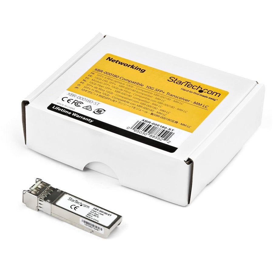 StarTech.com HPE J9152A Compatible SFP+ Module - 10GBASE-LRM 10GE Gigabit Ethernet SFP+ 10GbE Multi Mode Fiber Optic Transceiver 200m DDM