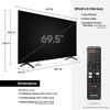 Samsung TU7000 UN70TU7000B 69.5" Smart LED-LCD TV - 4K UHDTV - Titan Gray